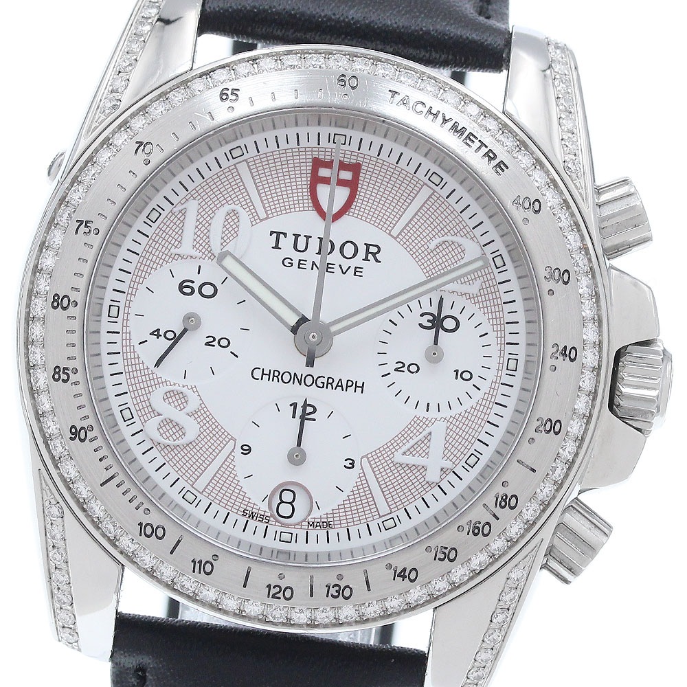チュードル TUDOR 20310 クラシック ラグ ベゼルダイヤ クロノグラフ 自動巻き メンズ _942565【中古】
