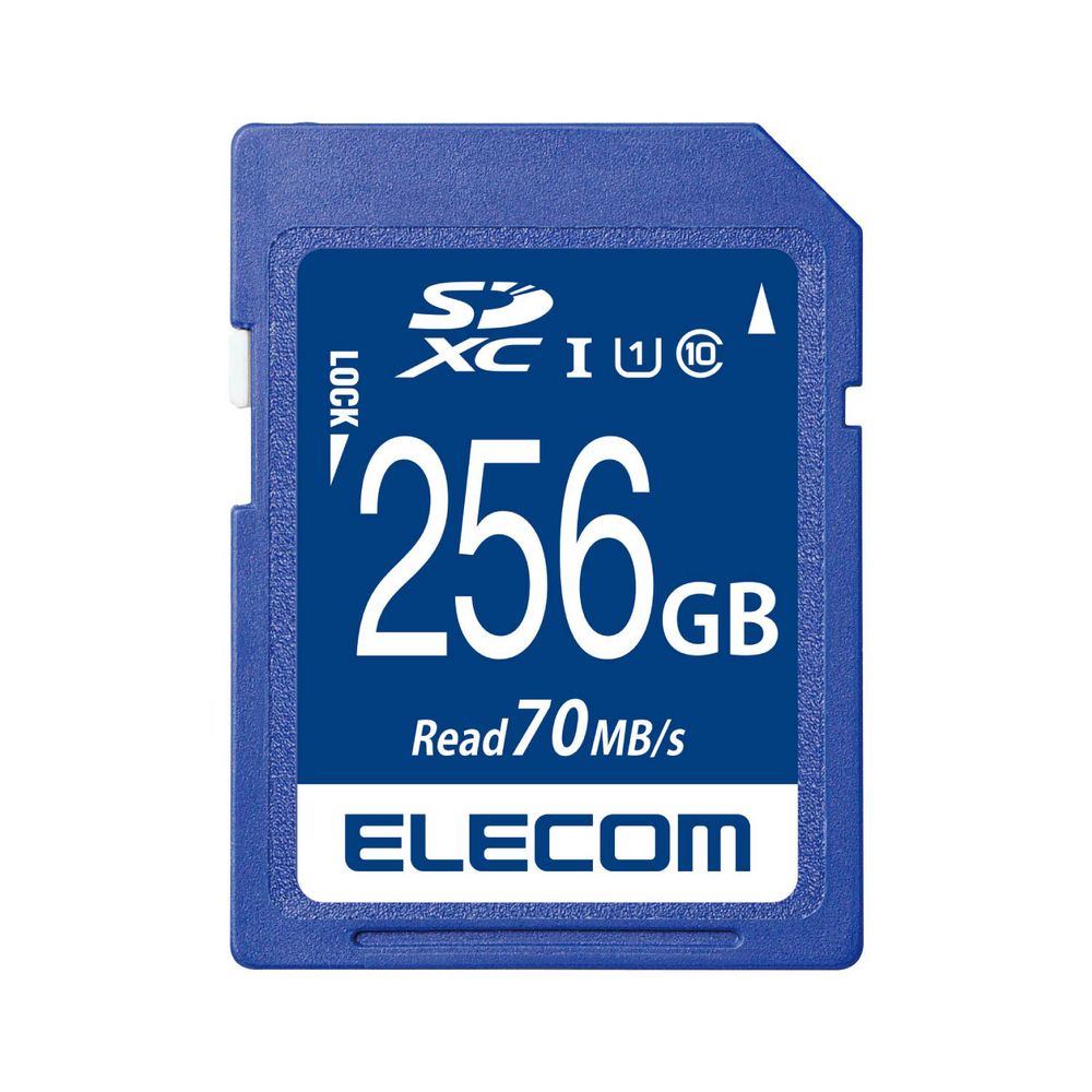 エレコムELECOM SDXCメモリカード 256GB Class10 UHS-I MFFS256GU11R