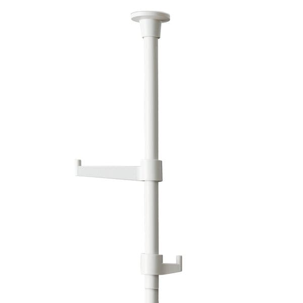 つっぱりポールハンガー フック大小3個セット ホワイト 組立品