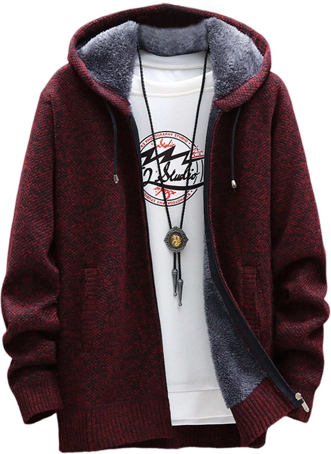 [J.STORE] 裏ボア パーカー フード付き 裏起毛 長袖 韓国ファッション 韓国風メンズ服 秋 冬 秋服メンズ ブルゾン 大人 大きいパーカー 無地 アウトドア 長袖パーカー 上着 ユッタリ カ 5,220円