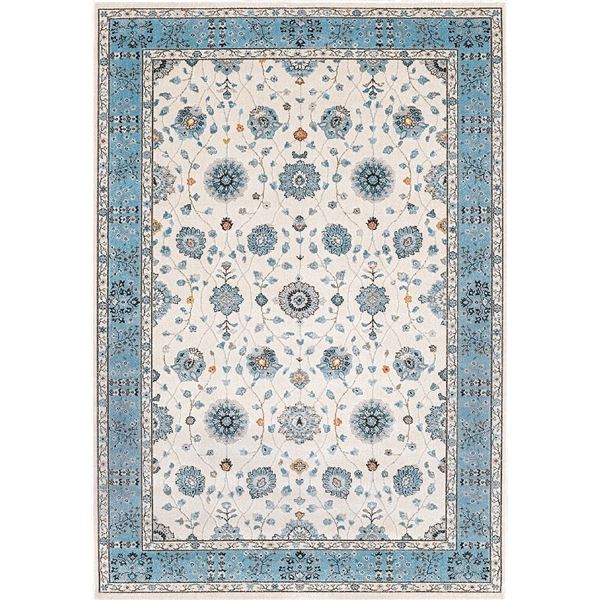 防炎 ラグマット 約200x290cm アイボリー ウィルトン ラグナ プレーベル