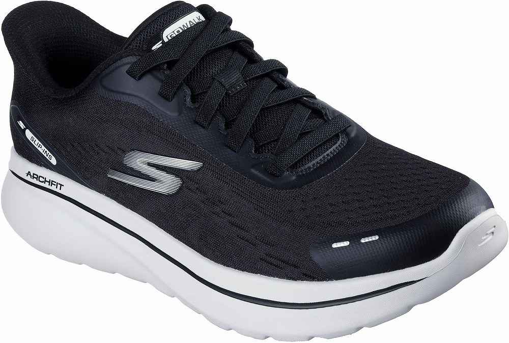 スケッチャーズ SKC-217075-BKW-25.0 メンズ GO WALK ARCH FIT N-JOY-NOBEND（ブラックホワイト・サイズ：25.0cm） SKC217075BKW250