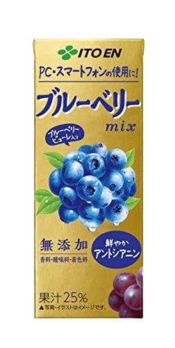 他サイト： 伊藤園 ブルーベリーミックス 200ml エコパック (紙パック) ×24本の商品画像