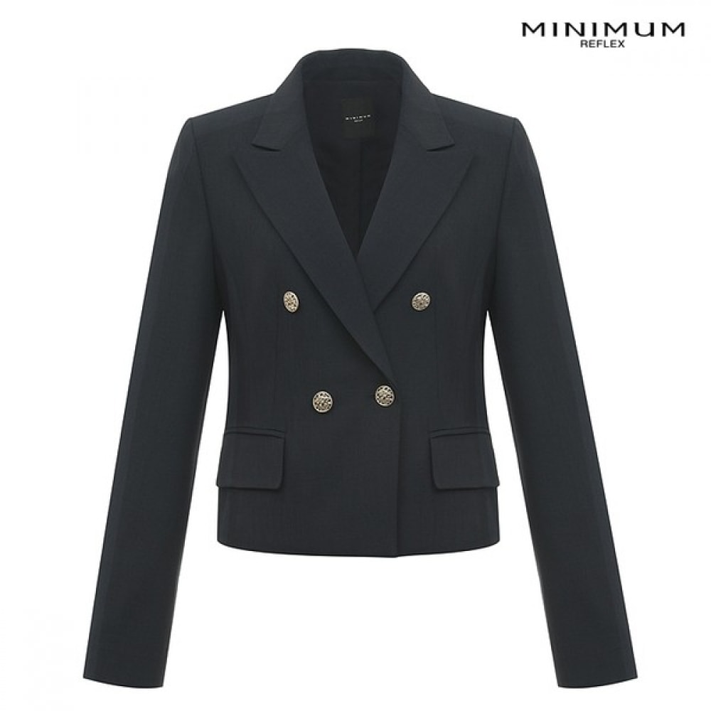 (ミニマル) クロップドダブルジャケット MYBGWJ4020-DV