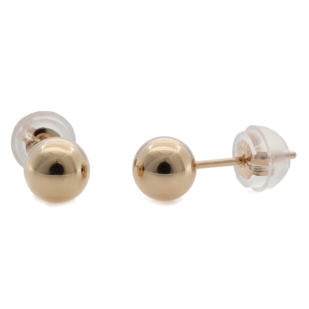 丸玉 5ｍｍ ボール ピアス 18金 K18ピンクゴールド 新品