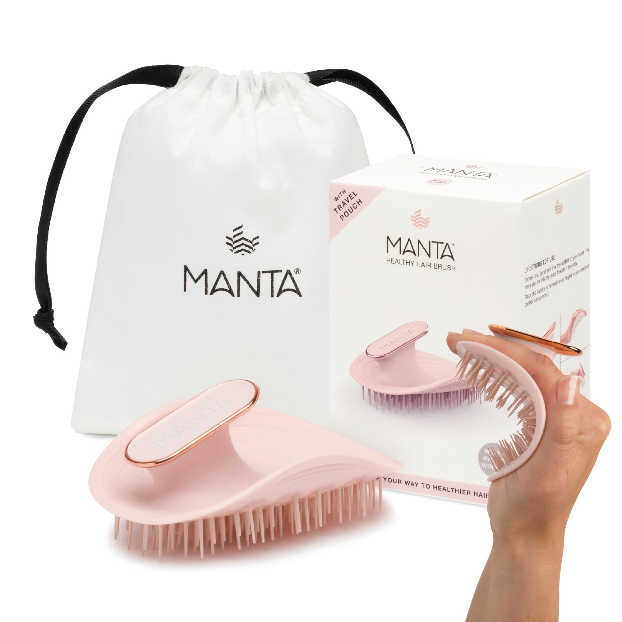 【全国送料無料】 MANTA(マンタ) ヘアブラシ オリジナル ピンク ブラシ レディース メンズ