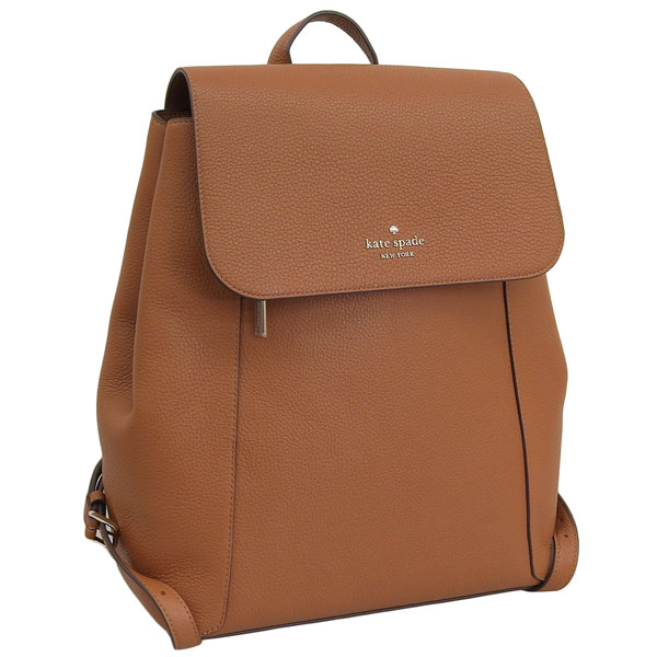 ケイトスペード バッグ レディース リュック リュックサック バックパック アウトレット レザー ブラウン レナ lena flap backpack KH437-200 KATE SPADE A4対