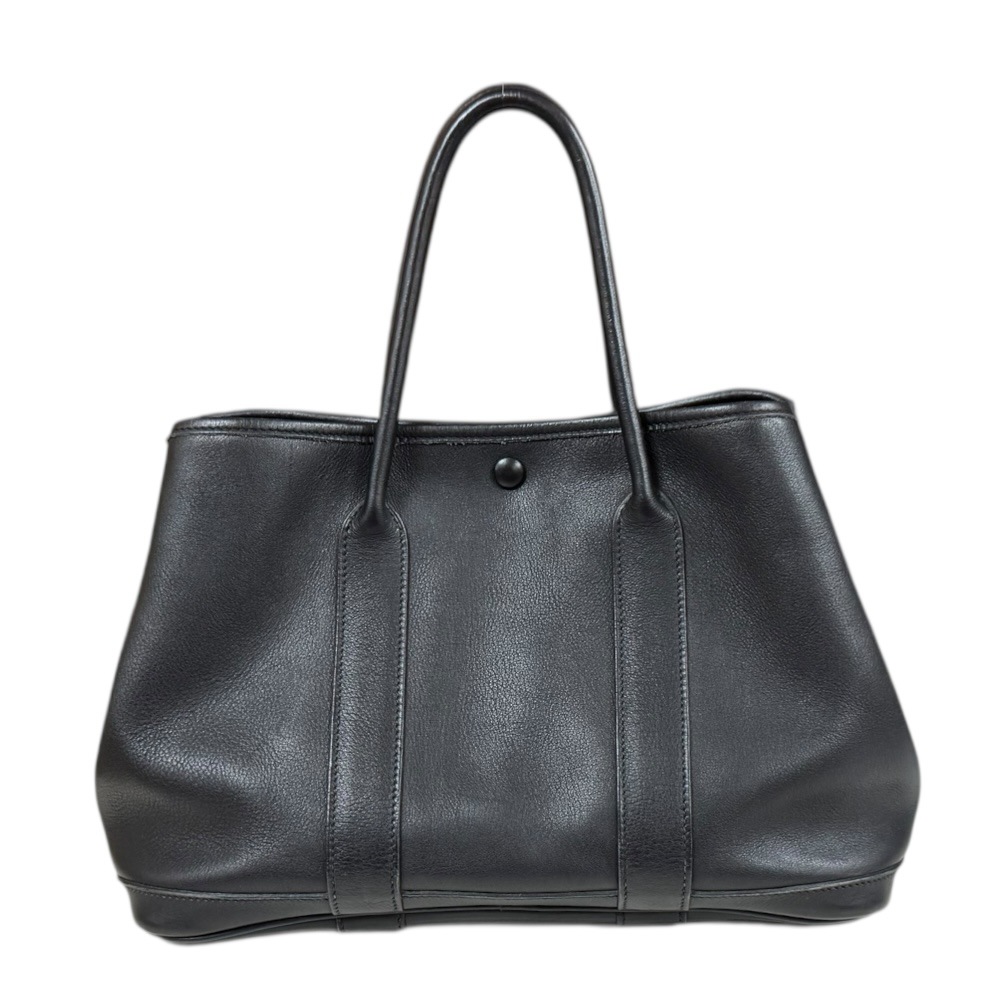 エルメス ガーデンツイリーTPM ハンドバッグ ヴォースイフト ブラック HERMES 中古