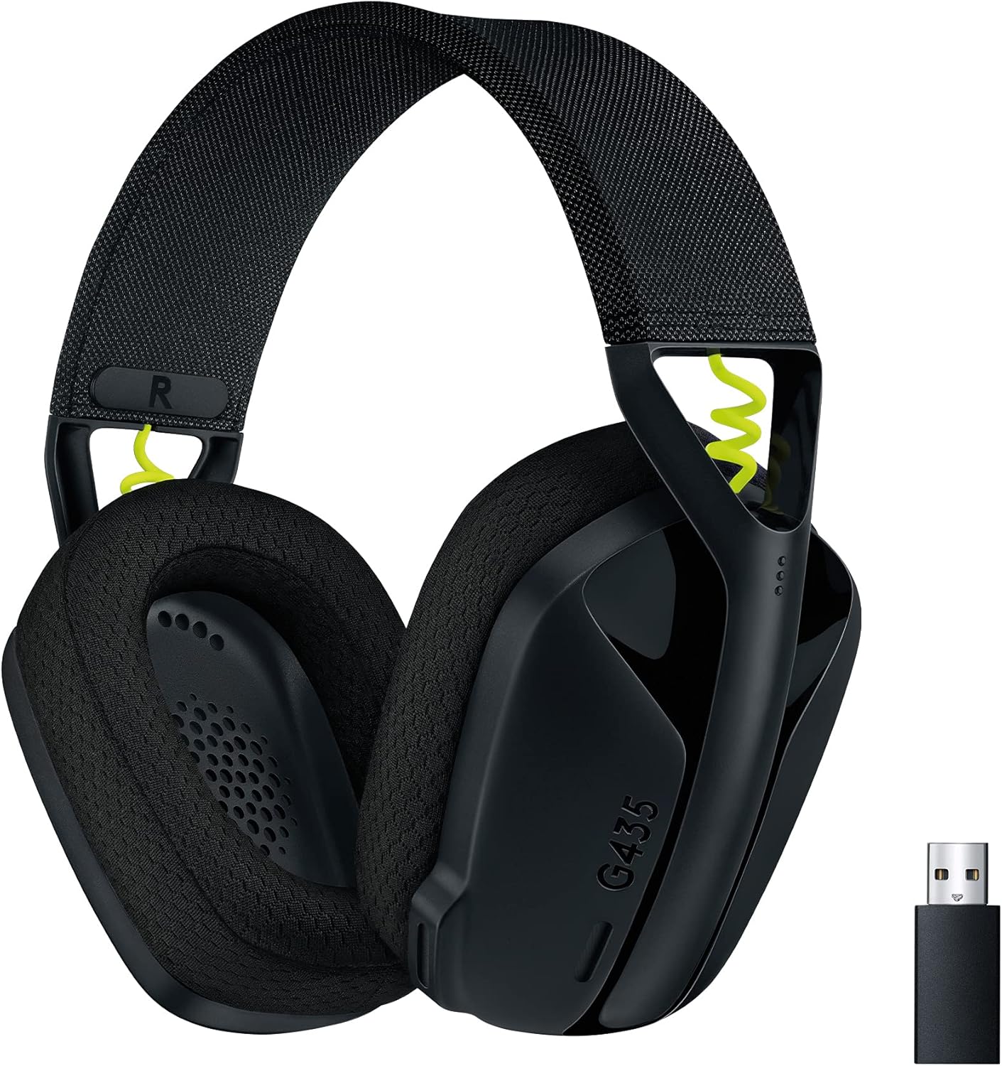 Logicool G ゲーミングヘッドセット G435BK ゲーミング ワイヤレス ヘッドセット 軽量 165g LIGHTSPEED Bluetooth マイク付き 充電 18時間連続使用可能