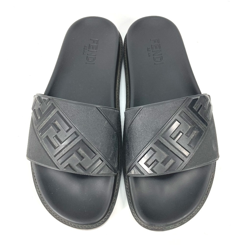 サンダル 7X1377 ロゴ プールサンダル シャワーサンダル シューズ 靴 フラット ラバー ブラック