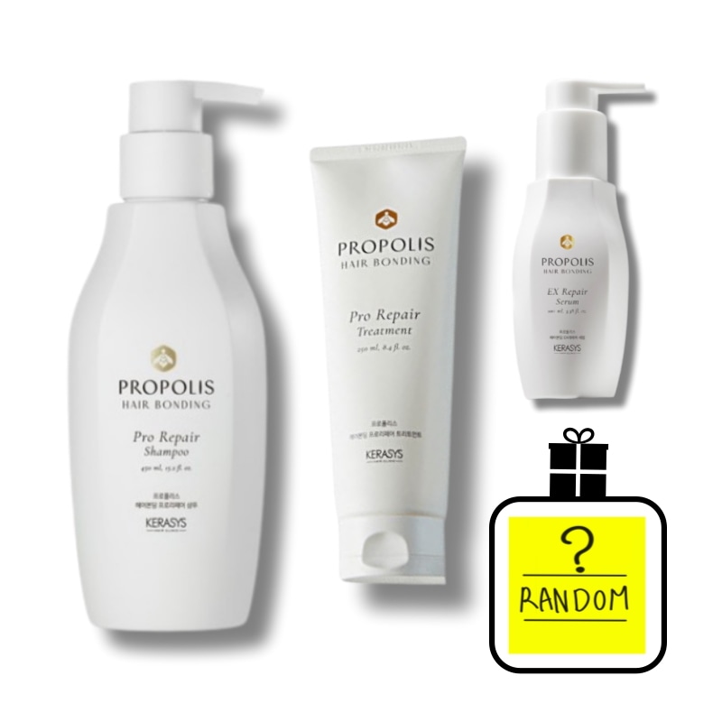 [ランダムマスクパック1枚贈呈]プロポリス ヘアボンディング プロリペア シャンプー450ml×1個+トリートメント250ml×1個+EXセラム100ml×1個 6,204円