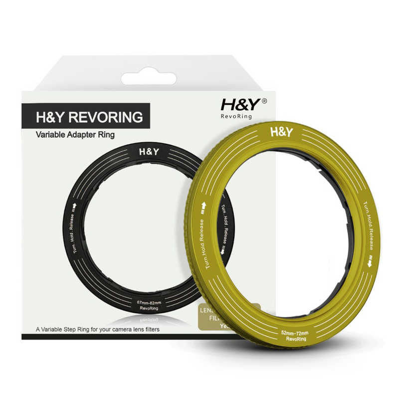 H＆Y　REVORING 52-72mm シャンパンイエロー　RS72-Y