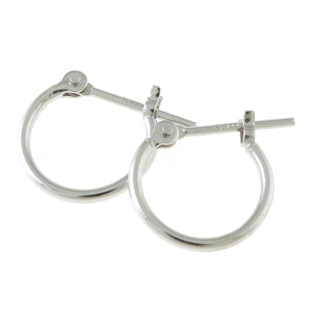 フープ パイプ 110 ピアス Pt900プラチナ 新品