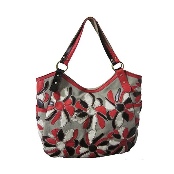 Amerileather Flora Leather Tote Bag (#1755-9) 並行輸入品