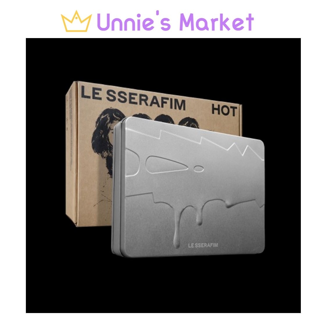 [WEVERSE SHOP POB] LE SSERAFIM - HOT (TIN CASE ver.) / 5th Mini Album