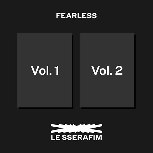 [特典 紙貫通 ポスター] LE SSERAFIM ミニ1集 FEARLESS 2種セット