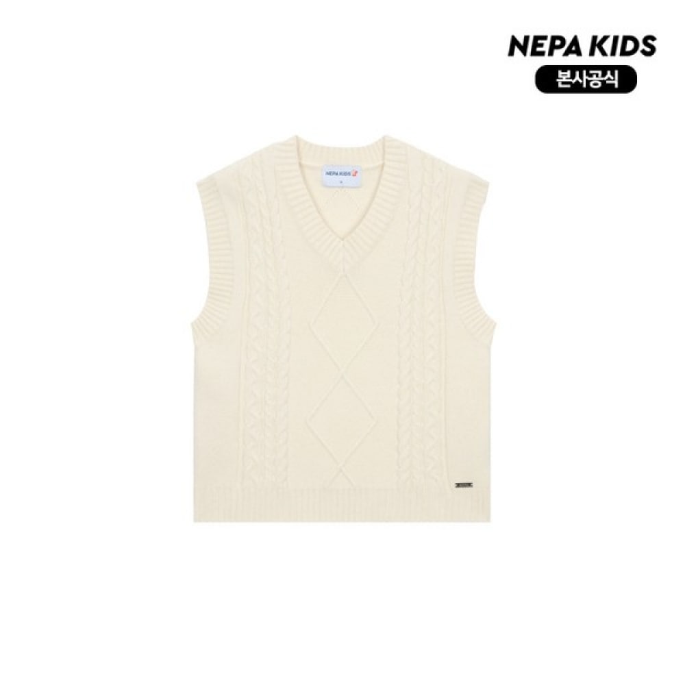 (ネパキッズ) ネパキッズ/ヘッドセット KK64001 Vネックケーブルニットベスト 5,197円