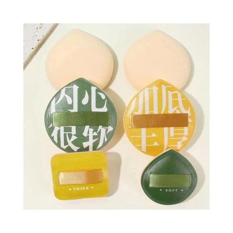 新流行パフ スポンジ 4個セット 収納ケースを送る メイク用スポンジパフ ファンデーション スポンジパフ 化粧パフ クッションパフ メイクパフ メイク道具 多機能