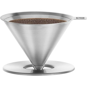 ZWILLING ツヴィリング 「 ステンレス コーヒー ドリッパー 」 ペーパーレス フィルター 14杯用 食洗機対応 Z1024-00