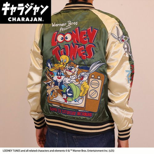 丸眞(マルシン) スカジャン(L) ルーニー・テューンズ ティービーサタデー　男女兼用 キャラクター キャラジャン CHARAJAN 　4105070300