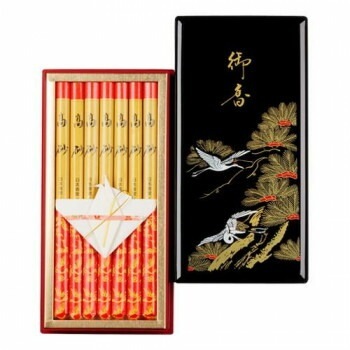 日本香堂 高砂 （寿） 樹脂塗箱長寸7入 65093