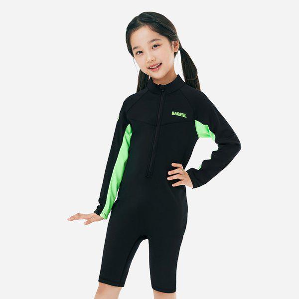 [] キッズエッセンシャルラッシュスーツ ブラック (B5SKWRS301BLK)