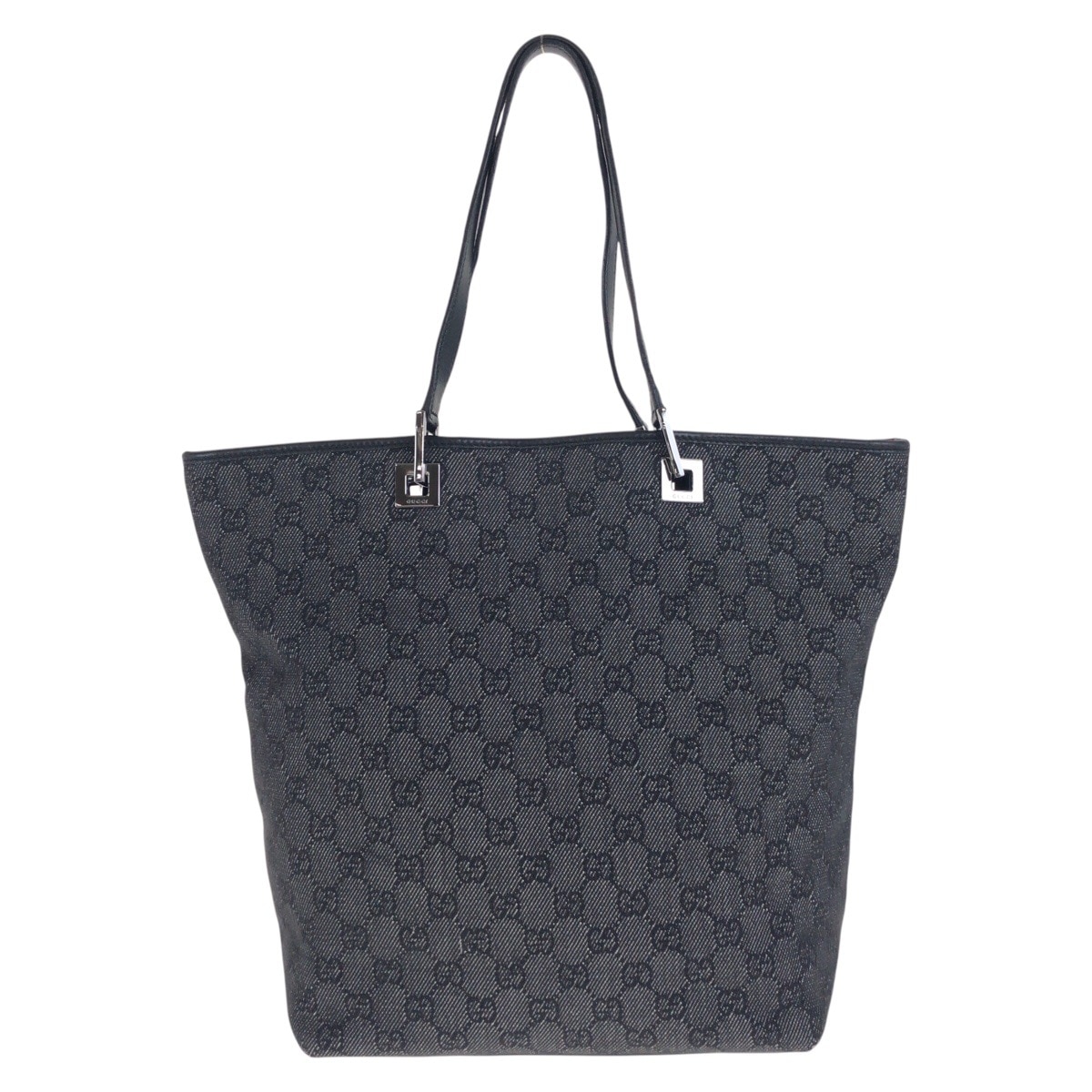 ブラック 黒 シルバー金具 GGキャンバス/レザー 31243 トートバッグ ショルダーバッグ レディース 504770