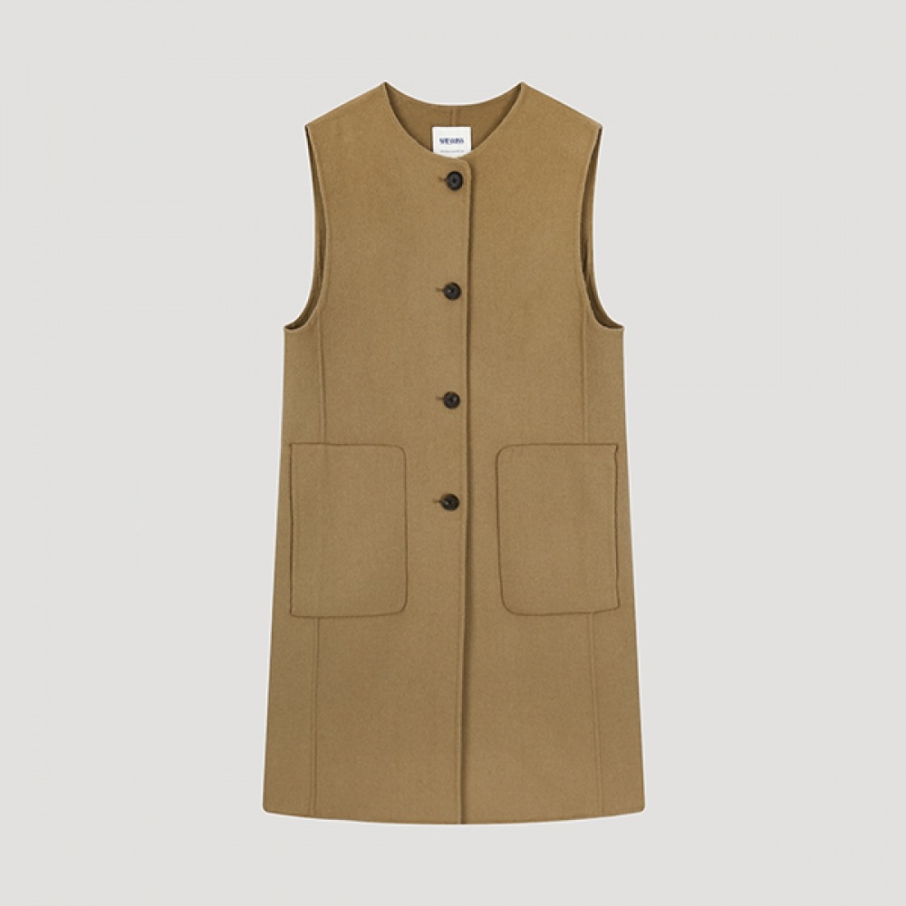 (シーズミス) ウールブレンドハンドメイドベスト_SWHVTO42050 6,221円
