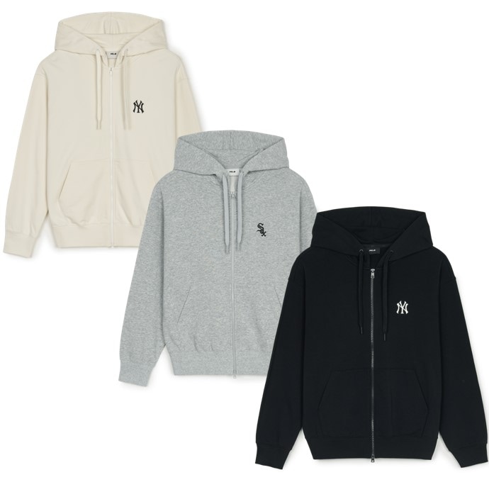 BASIC SMALL LOGO OVER FIT TWOWAY HOOD JIP UP