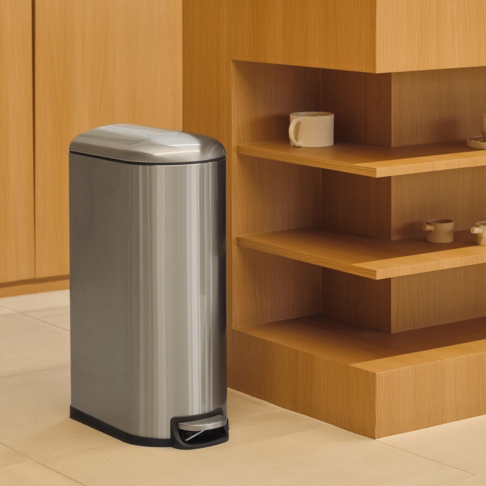 MILLY鉄製 スリム ペダル ゴミ箱30L 2colors