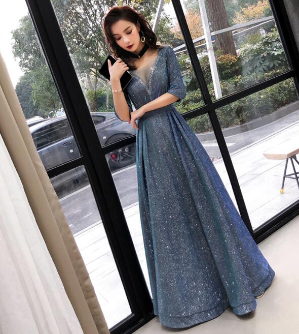 「華やかAラインドレス」ロングドレス 演奏会ドレス パーティードレス ウェディングドレス 結婚式 二次会 花嫁ドレス 宴会 卒入式 同窓会 2次会 イブニングドレス お呼ばれドレス ロング丈ワンピース