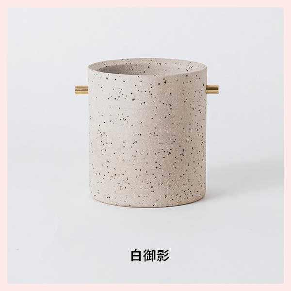 （3個セット）HIJICA TEOKE vase（S）／白御影 日本製 信楽焼 陶器製 花瓶　HJC-02WT