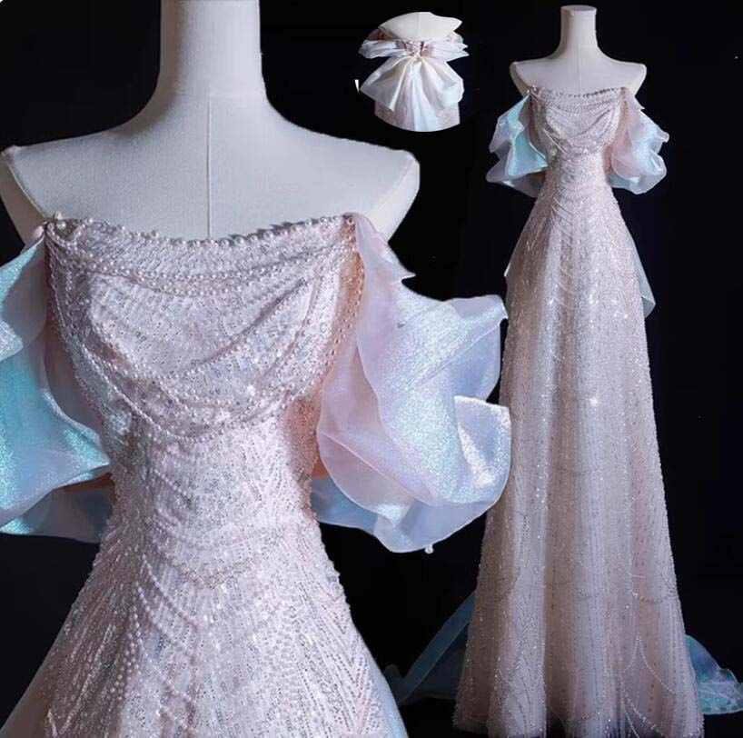 超人気カクテルドレス 花嫁ドレス パーティードレス 高級感 カラードレス ロングドレス お姫様ドレス セクシー Aラインドレス お呼ばれ 韓国風 同窓会 ドレス イブニングドレス 発表会 スレンダー