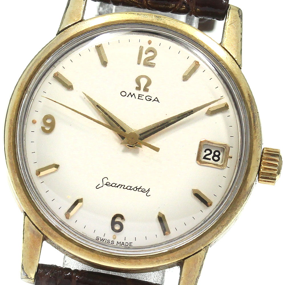 オメガ OMEGA 14384 3 SC シーマスター cal.610 デイト 手巻き メンズ _804619【中古】 47,400円