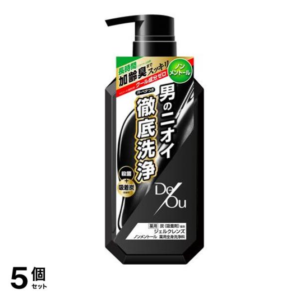 デ・オウ 薬用ジェルクレンズ ノンメントール ポンプ本体 520mL 5個セット