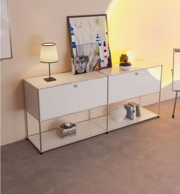 収納ラック　収納棚モジュールタイプ　サイドキャビネットテレビキャビネット現代シンプルins収納キャビネット　モジュール-ラック