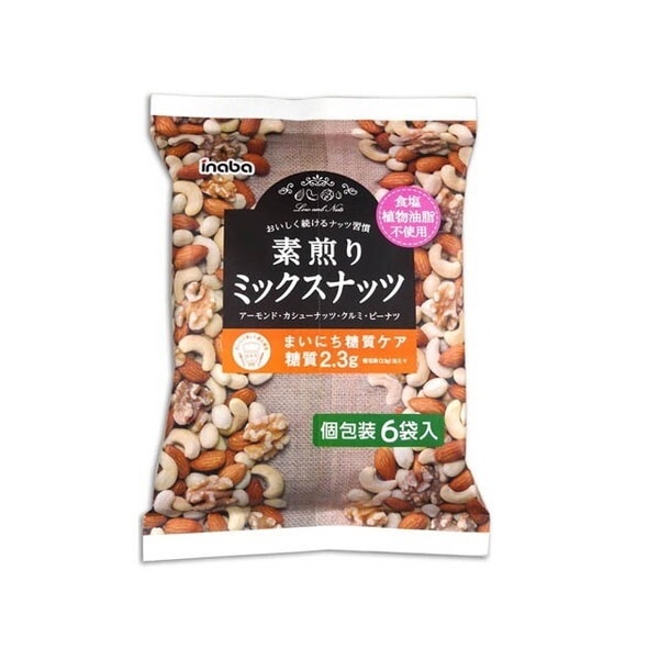 稲葉ピーナツ 素煎りミックスナッツ 23gx6袋x12 メーカー直送 6,479円