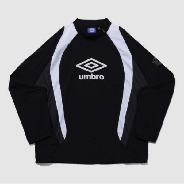長袖Tシャツ TQT UQ121SWT21-BLK PTR ウォーミングアップ ハイネック ピステ BLACK