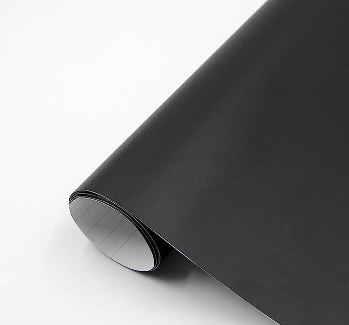 マットブラック ラッピングシート 艶なし 152x300cm( 黒, 152x300cm)