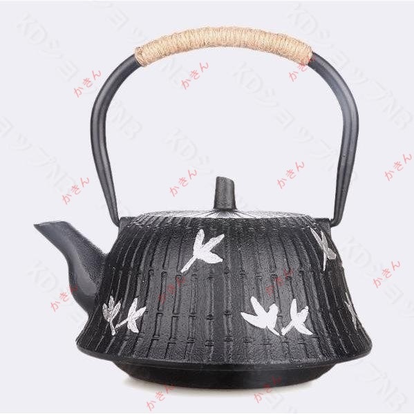 鉄瓶 鉄やかん 鉄びん 鉄分補給 ティー用品 煮茶壷 茶道具 1.2L