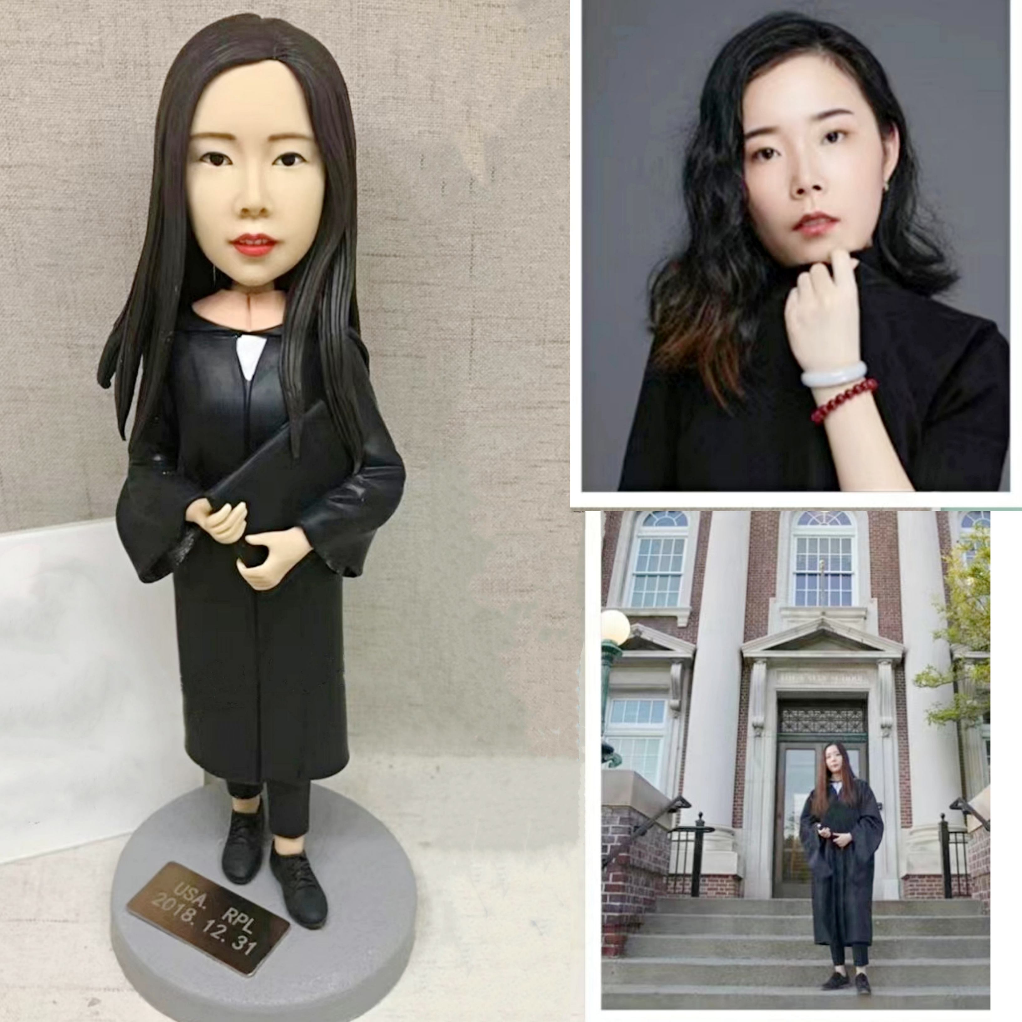 【オーダーメイド】3D肖像画 似顔絵 人形 フィギュア 彼氏 彼女 誕生日 ケーキトッパー 記念日 カップル 友達 プレゼント 9,489円