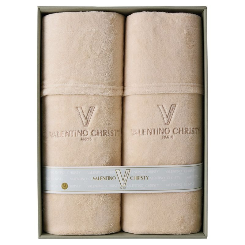 ヴァレンティノ/クリスティー ふわふわあったか毛布2P