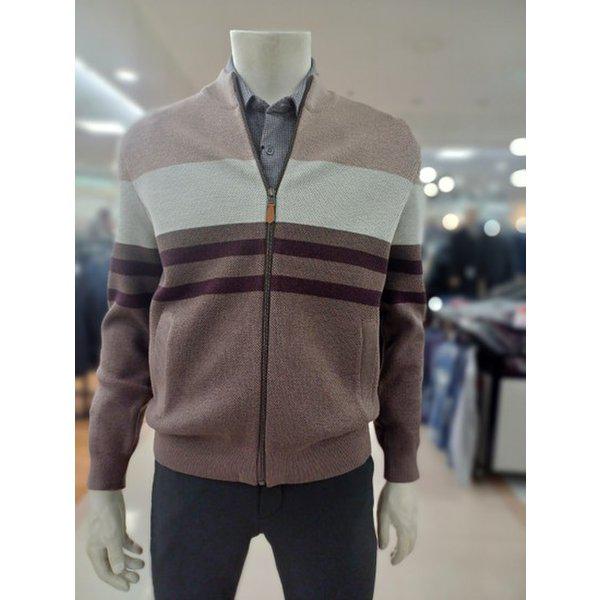 ZIP-UP ストライプカーディガン(PPKC3362B)