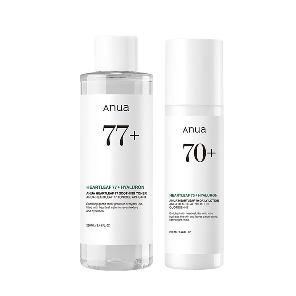 ANUA(アヌア)ドクダミスージング2STEPセット(化粧水＋乳液) ゆらぎ肌スージングケアセット 水分保湿 オールインワン しっとり化粧水 水分感たっぷり 水分保湿 オイリー混合肌 脂性肌 スキンケ