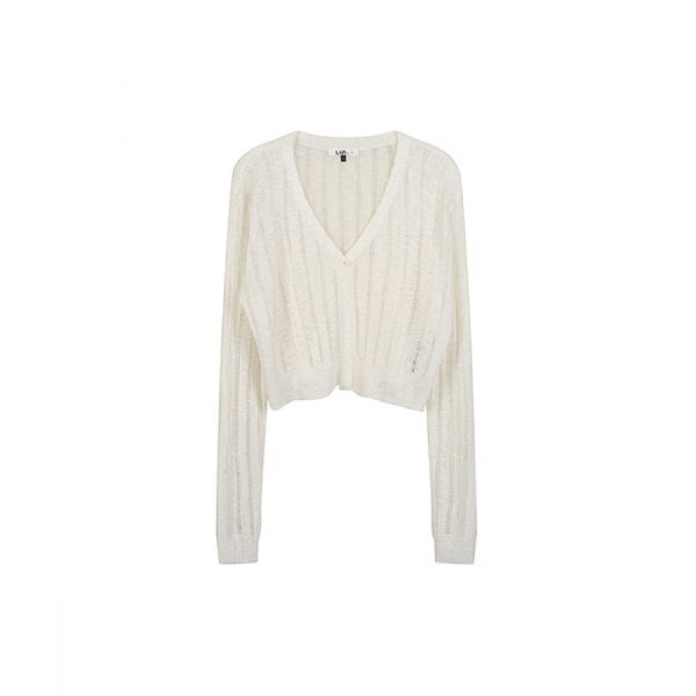 ブランド 縦巻きクロップニットカーディガン AR2KG421