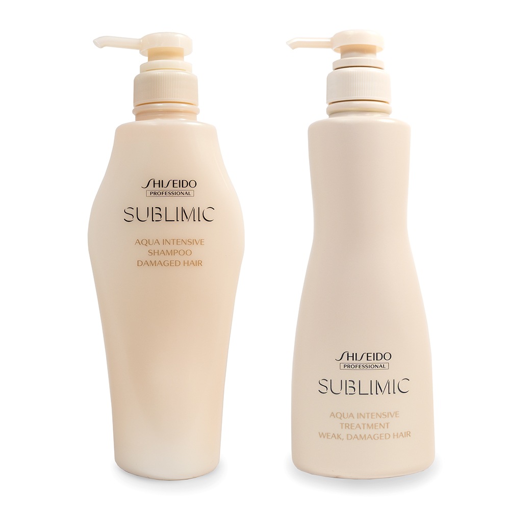 SUBLIMIC サブリミック アクアインテンシブ シャンプー & トリートメント （Ｗ） 500ml & 500g