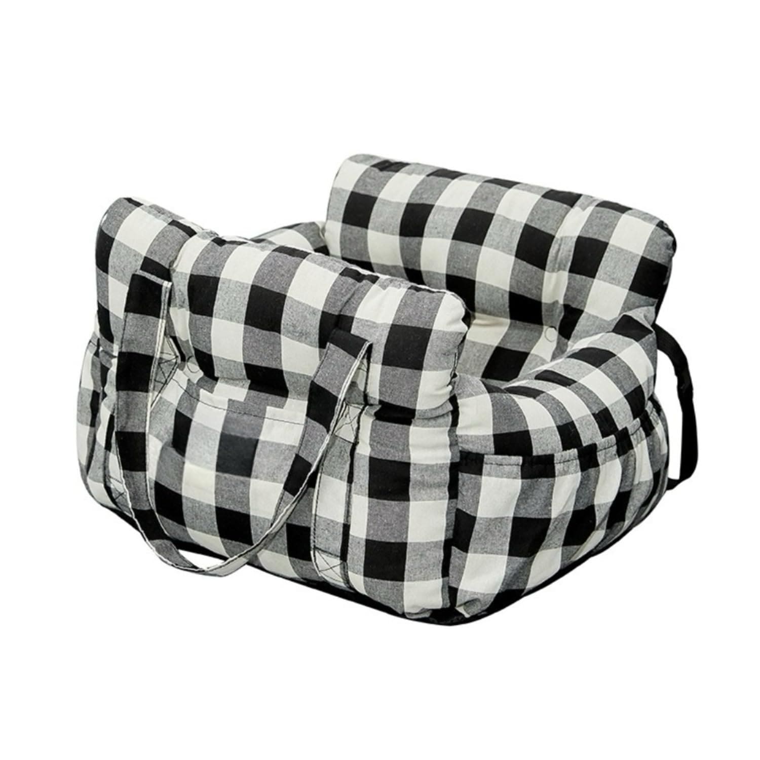 ドライブベッド ドライブボックス ペットベッド 車用ペットシート ペットキャリーバッグ 犬 猫兼用ドライブシート 飛び出し防止リード＆フック付き ３WAY 車載/ドライブ/旅行/通院 滑り止め ふわふ