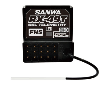 サンワ RX-49T(2.4GHz FHSS5U/FHSS5)レシーバー【107A41431B】 サンワ 107A41431B RX-49T