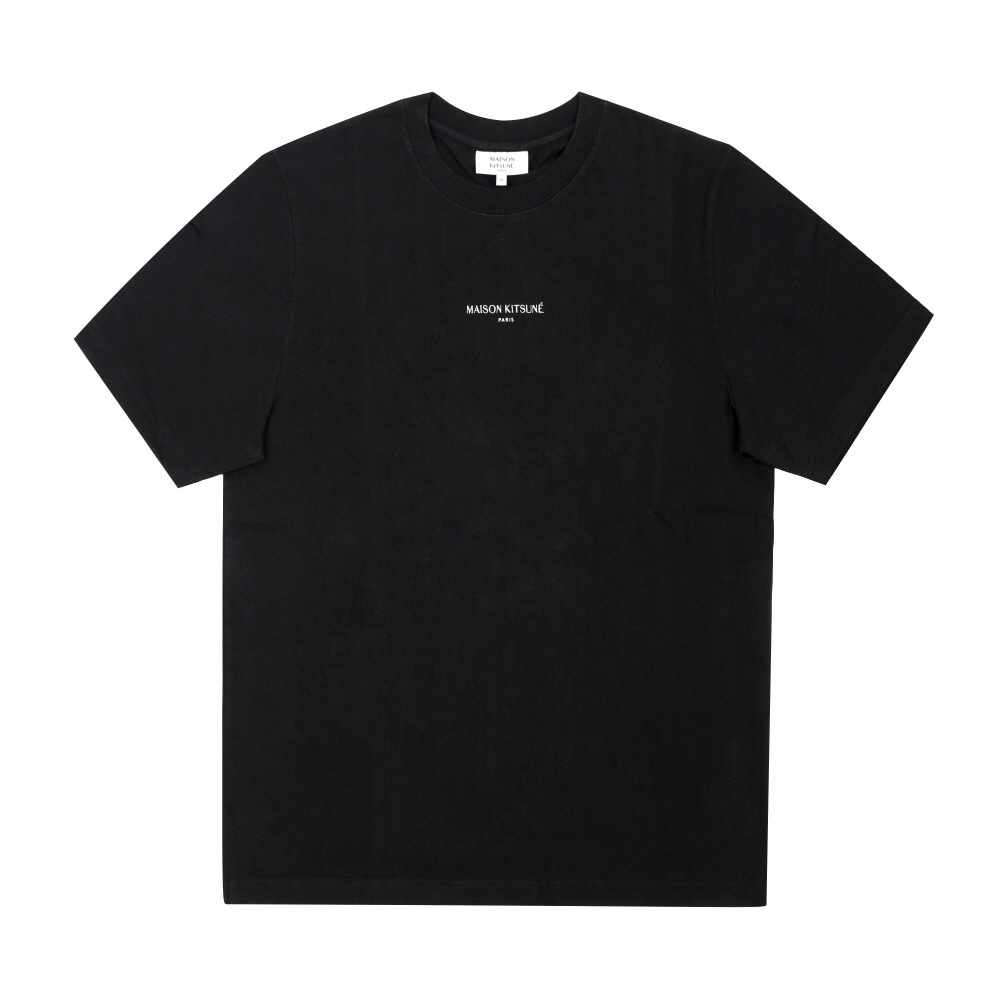メゾンキツネ メンズ ロゴ刺繍パッチ 半袖Tシャツ P199