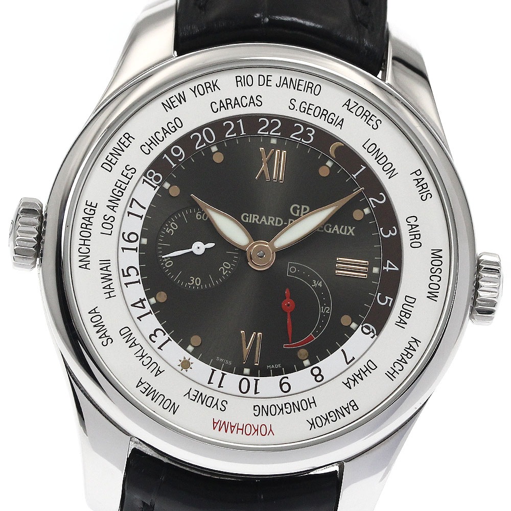 ジラール・ペルゴ GIRARD PERREGAUX 49851 WW.TC フィナンシャル パワーリザーブ 自動巻き メンズ 箱・保証書付き_883510【中古】